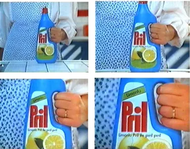 Figure 4. Pril (1986) – The marriage ring has been emphasized, when the Pril bottle gets closer to the  camera