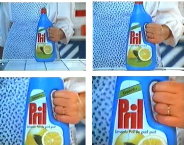 Figure 4. Pril (1986) – The marriage ring has been emphasized, when the Pril bottle gets closer to the  camera