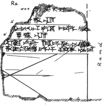 Figure 2: Sketch of an observation field (?) from the tablet KBo 41.141, with the permission of the publisher.