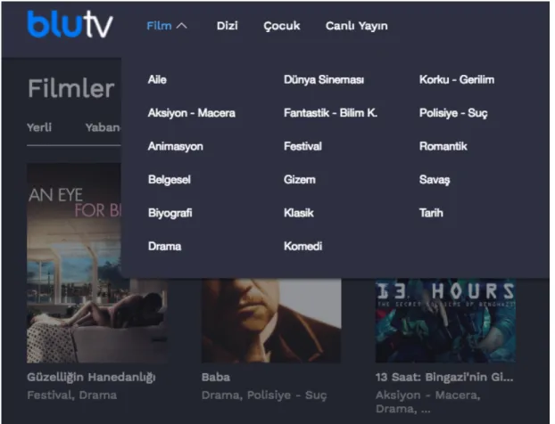 Figure 3: User Interface of BluTV 