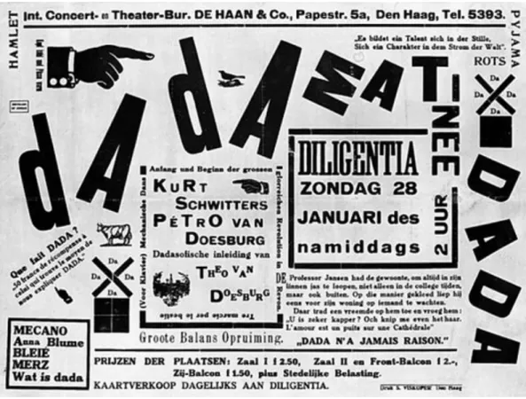 Figure 9. Theo van Doesburg. A poster for ‘Dada Matinée. 1923. [Photo] Retrieved from: 