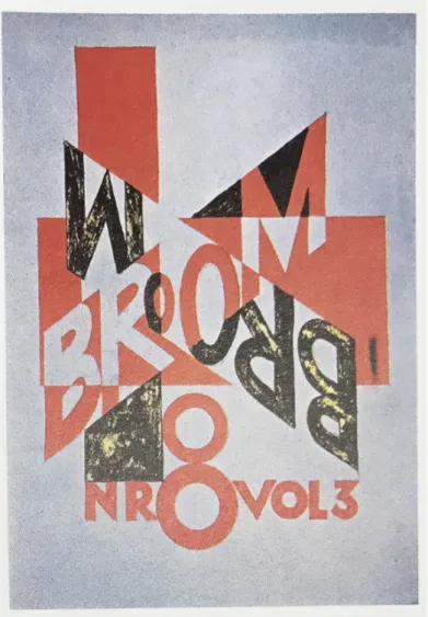 Figure 14. Laszlo Moholy-Nagy. Proposed title page from Broom. 1923 [Photo from Meggs’ 