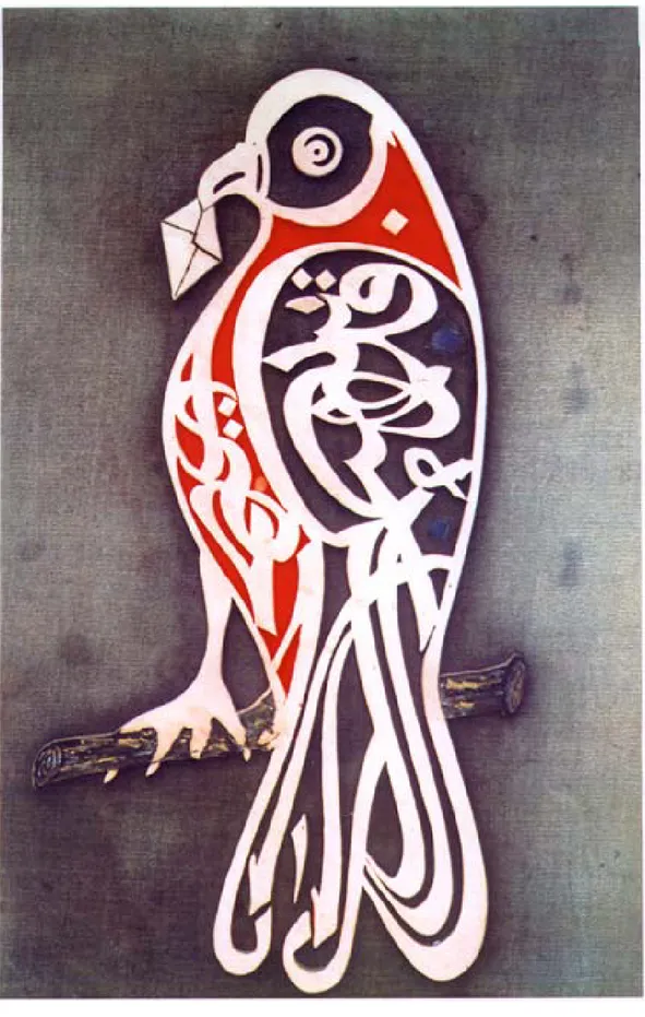 Fig. 1. Calligraphic Bird. (Khatibi 133)