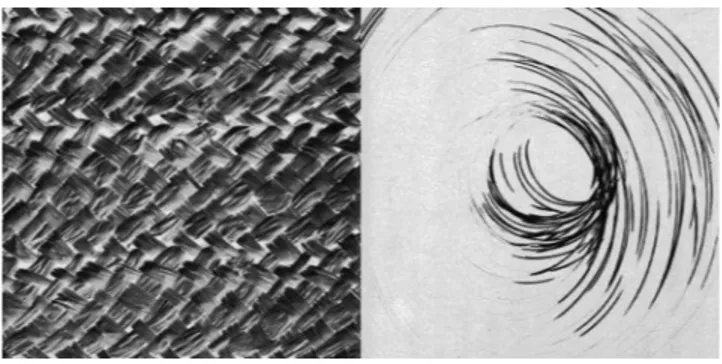 Fig. 1. Sample images from the Brodatz texture database. It contains non-ho- non-ho-mogeneous textures as well as honon-ho-mogeneous texture images.