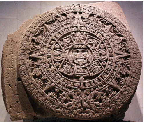 Fig. 5. Aztec Sun Stone, dating back to the 16th century, now at National  Anthropology Museum in Mexico City
