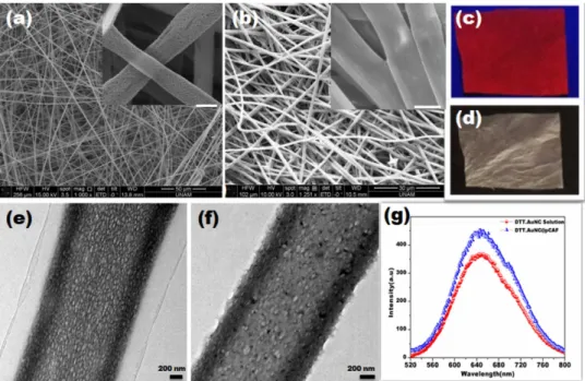 Fig. 2. Based on the Fig. S4, the flexible nature of the resultant DTT.AuNC@pCAF membrane affirms  their adaptability into field applications similar to paper based sensors.