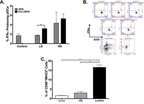 Figure  3.2.  Exosomal  CpG  ODN  enhances  CpG  ODN  mediated  immune  activation. 