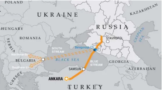 Figure 4: Map of South Stream Pipeline 
