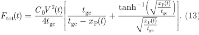 Fig. 3. large signal equivalent circuit referred to as the { f r , v r } model,  because the through variable in the mechanical section is v r .