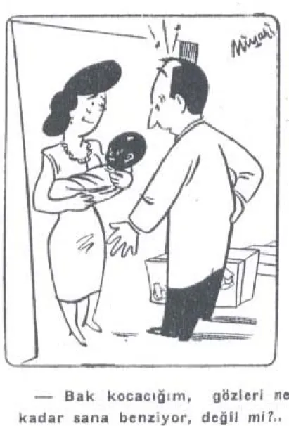 Figure 14: The wife is telling that the eyes of the black child is as similar as the husband’s.