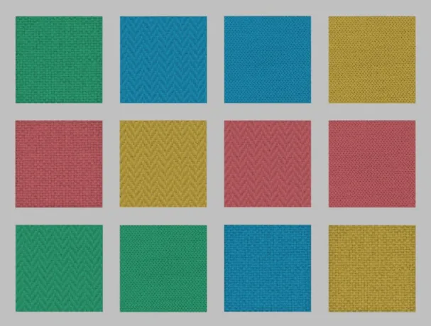 Figure 19. Texture-color mapped images 