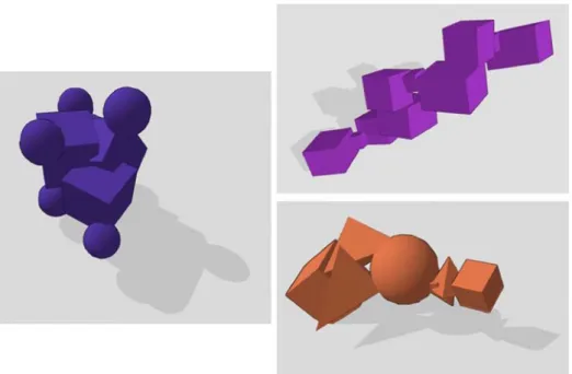 Figure 8. Sample of the participants ’ designs in the non-immersive VDE.