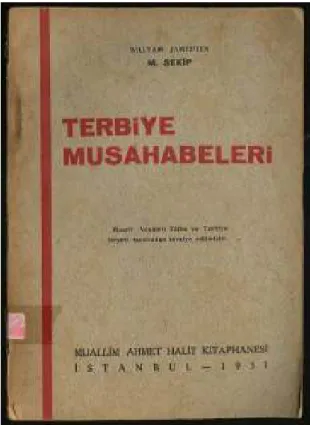 Şekil 11. Terbiye Musahabeleri Kitabı 