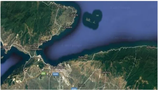 ġekil 2.1:Bandırma Körfezi‟nin haritası.  