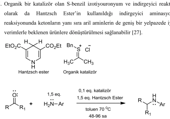 ġekil  1.24:  İndirgeyici  reaktif  olarak  α-pikolin-boranın  kullanıldığı  amine  indirgeme  reaksiyonu