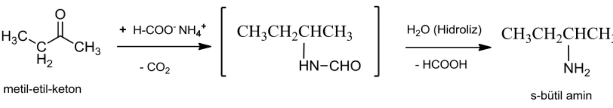ġekil 1.26: İndirgeyici reaktif olarak formaldehitin kullanıldığı amine indirgeme reaksiyonu