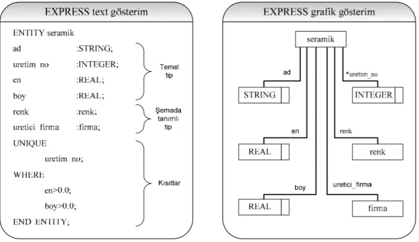 Şekil 2.5 EXPRESS Gösterimleri 
