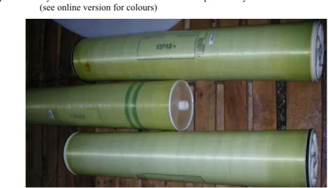 Figure 1  Hydranautics ESPAB+ membranes used in pilot RO system   (see online version for colours) 