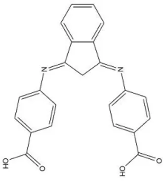 Fig. 1. Chemical structure of 1,3-bis-(p-iminobenzoic  acid) indane. 