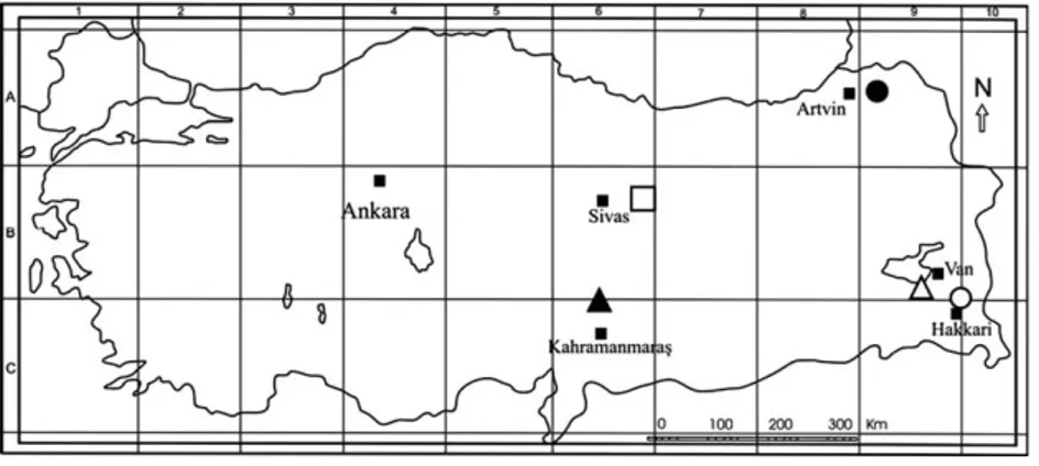 Table 2. Length of pollen polar axis and equatorial axis of the new species and their allies (all measurements in mm).