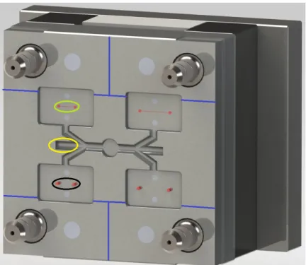 Figure 2.2: Rendered image of the CAD drawing of the mold