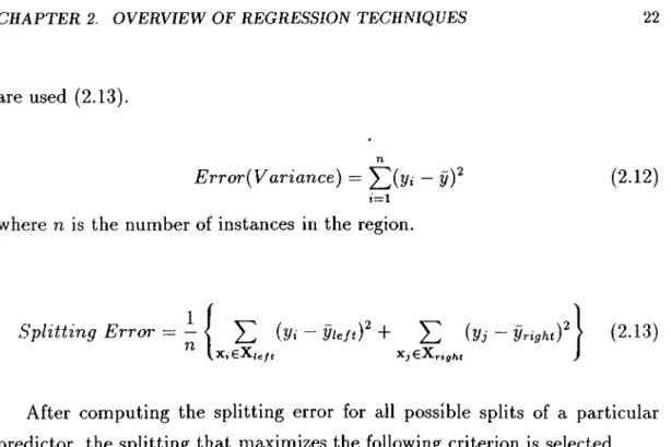 Figure  2.10.  Example of Regression  Tree 