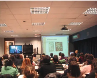 Figure 3. Climate-responsive form finding studies (a) and (b)Figure 2.A view of the global classroom