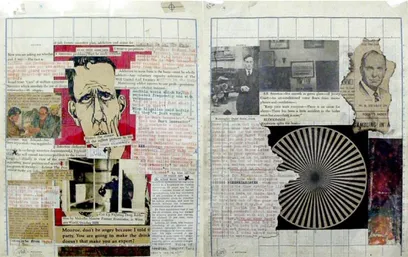 Figure 1: William S. Burroughs and Brion Gysin - cut-up collage  technique 