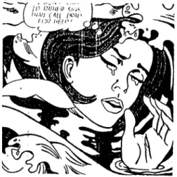 Fig.  13  R.  Lichtenstein,  "Drowning  Girl",  1963.