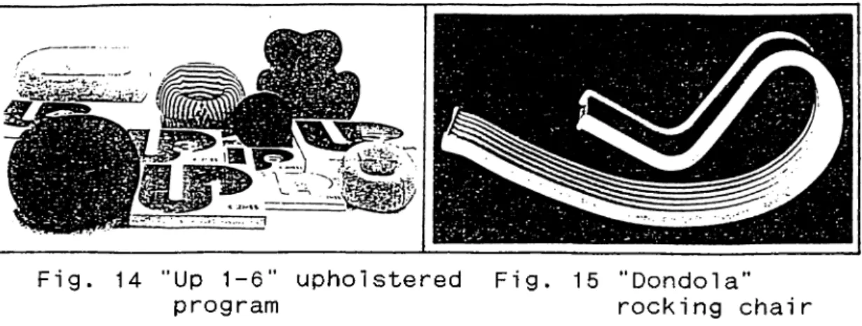 Fig.  14  "Up  1-6"  upholstered  Fig.  15  "Dondola"