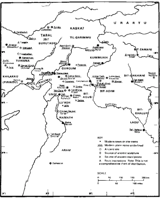 Fig. 1. Map of Southeast Anatolia and North Syria in the Iron Age. 