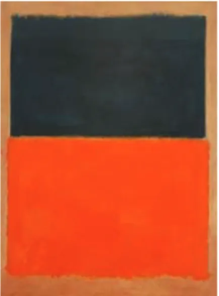 Figure 2: Green and Tangerine on Red.