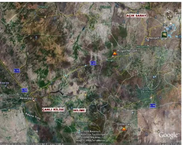 Fig. 6. The sites discussed in the text and their topography.