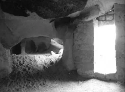 Fig. 25. View from inside the stable of Açık Saray No. 2a: The entrance and the small room on the  north.