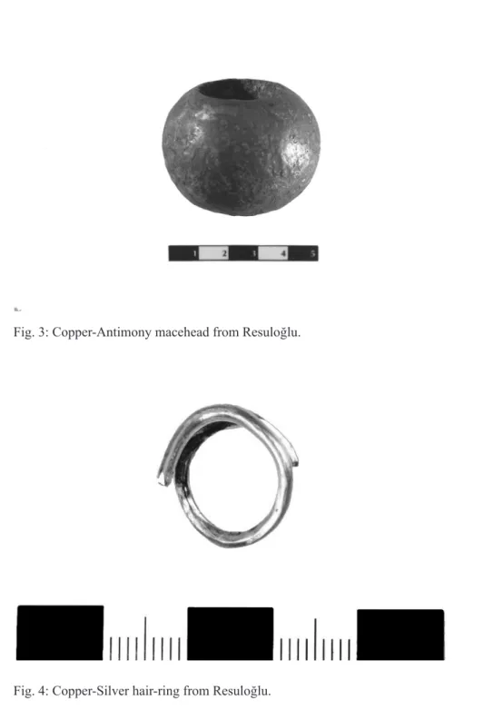 Fig. 3: Copper-Antimony macehead from Resuloğlu.