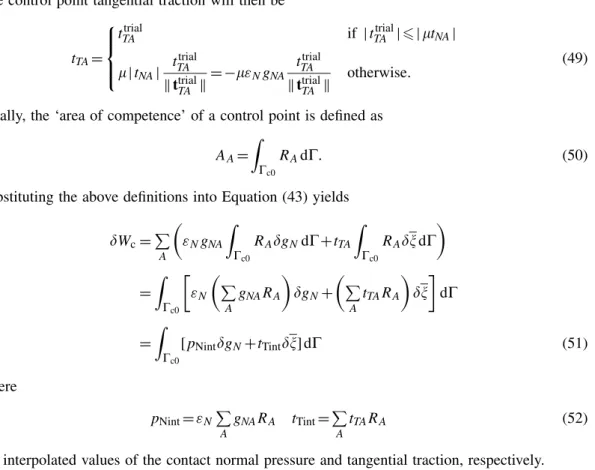 Figure 1. Example 1. (a) Problem scheme. R =1, p =0.001. (b) Close-up of the mesh (72×48) in the contact region.