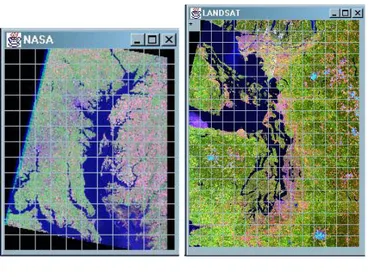 Fig. 1. LANDSAT scenes used in the experiments.