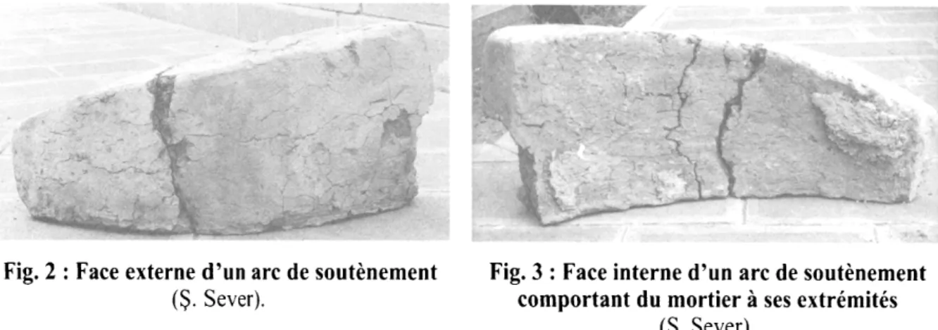 Fig. 2  :  Face externe d'un arc de soutènement 