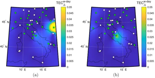 Figure 5. Whole-day anomaly detection signals at two different dates: (a) 6 January 2016 and (b) 8 January 2016.