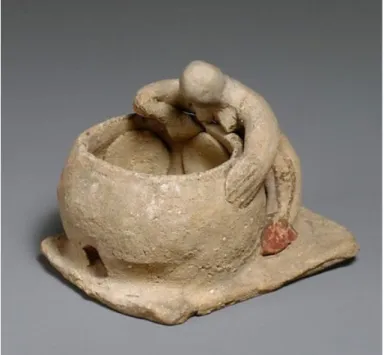 Figure 2. Terracotta woman baking bread 