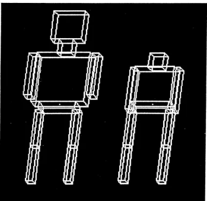 Figure  2.5.  Two  different  models  created  from  the  same  segments  witli  different  parameters