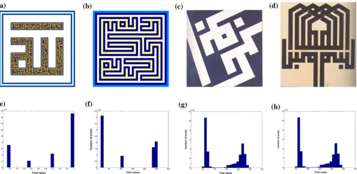 Figure 10 shows some Allah patterns. This pattern is the most common one in the dataset, and it is a combination of two sub-patterns, which are Alif and lillah