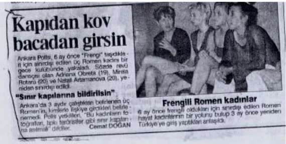 FIGURE 10. “Expel them through the door, and they will come back through  the chimney.” A newspaper article stigmatizing migrant sex workers in Turkey