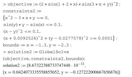 Fig. 2 Objective function in model (2)