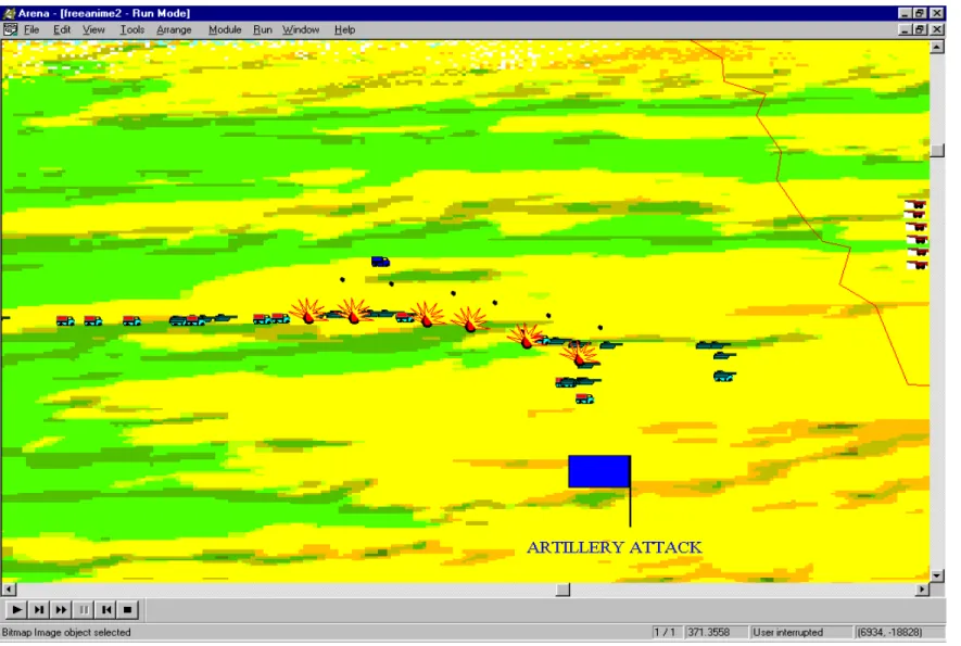 Figure 3.4 A Screen Shot From Model.