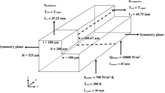 Figure 2.2: UCM and boundary conditions implemented