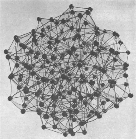Figure 1.6 One of the macroscale liquid models built by J. D. Bernal in late 50’s [19]