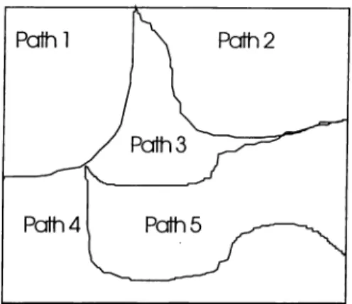 Figure  2.4:  Partition  of Input  Space  into  Path  Sets