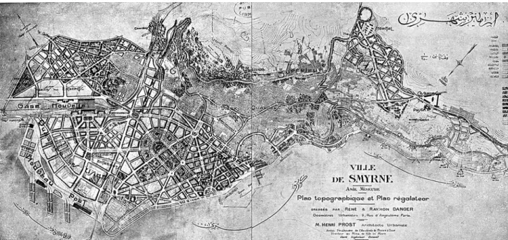 Figure 4 René Danger, Raymond Danger, and Henri Prost, proposed urban plan for Izmir, 1924 (L’architecture 40, no