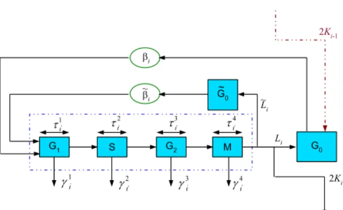 Fig. 1. A refined model of AML cell dynamics